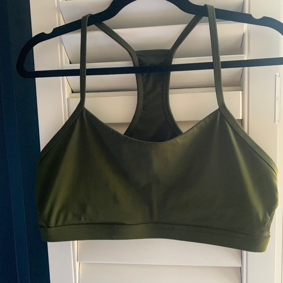 Fabletics Intimates & Sleepwear Fabletics Olive Green Sports Bra